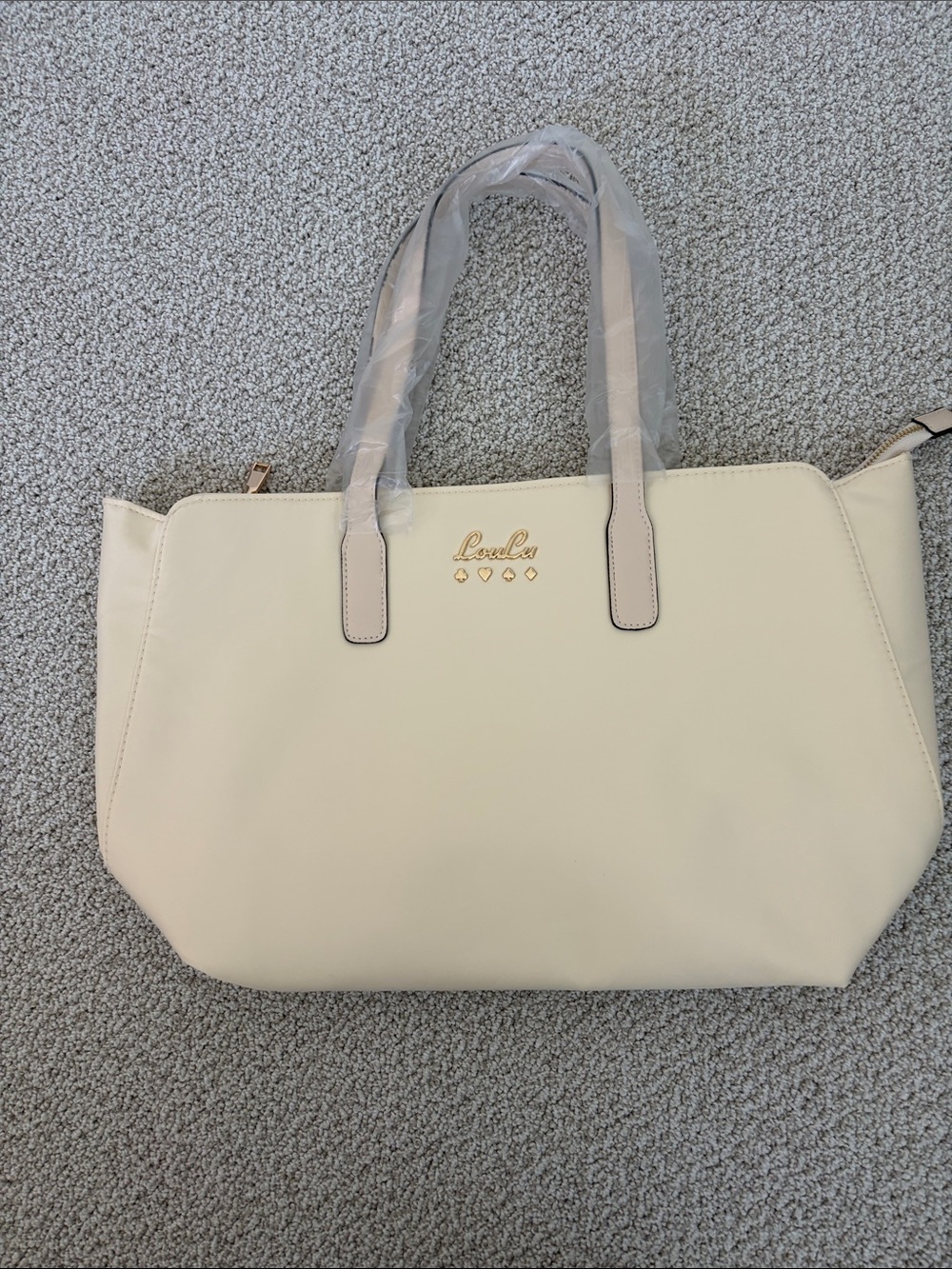 LouLu Cream Tote Bag